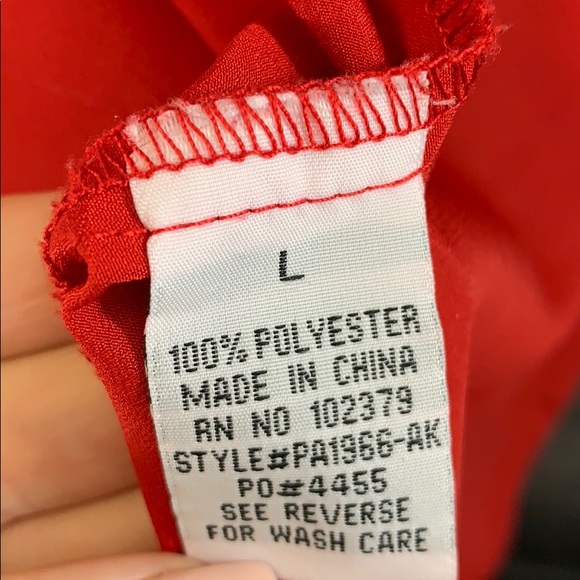 Ali & Kris Res Ruffled Button Down Blouse - Picture 6 of 6